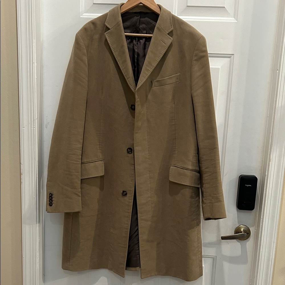 Banana Republic Men's Camel Cotton Coat